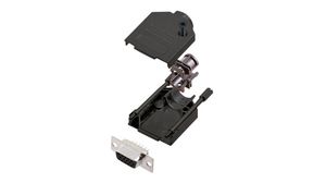 DE-15 Socket D-Sub HD Connector Kit, Zinc Backshell