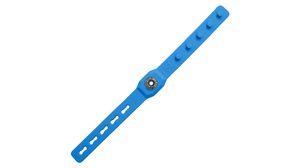 Antistatische polsband, Mannelijke stud van 7 mm, Blauw