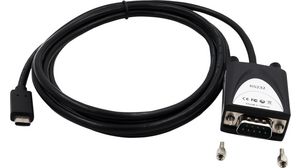 Seriële USB-omvormer, RS232, 1 DB9, mannelijk