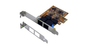 PCIe Gigabit Ethernet PoE Network Card with 2x RTL8111E Realtek Chipset