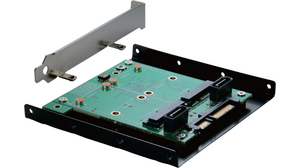 SATA III to 2x mSATA and SATA II Converter with 2.5" Frame, RAID 0/1, 6Gbps