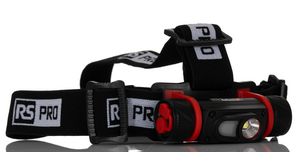 LED RSPRO-H54R Head Torch 800 lm, 100 m Range, Svart