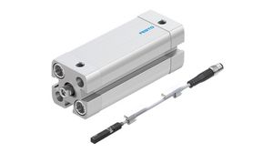 Compact ISO Cylinder + Magnetic Reed Proximity Sensor Bundle, Dubbelwerkend, 40mm, Boorgat grootte 12mm M5