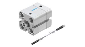 Compact ISO Cylinder + Magnetic Reed Proximity Sensor Bundle, Double Acting, 5mm, Bore Size 20mm M5