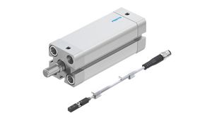Paket med kompakt ISO-cylinder och magnetoresistiv närhetssensor, Dubbelverkande, 60mm, Borrstorlek 20mm M5