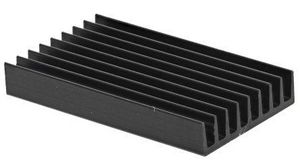 Heatsink, Universal Rectangular Alu, 13K/W, 33 x 19 x 4.8mm