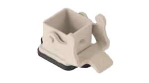 GWconnect STD - Standard Single Lever Bulkhead Mount Housing Polyamide 1 Lever Vertical Gasket Size 3A 21x21 Grey White