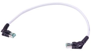 Câble Industrial Ethernet, Ignifuge non corrosif (FRNC), 10Gbps, CAT6a, Fiche RJ45 / Fiche RJ45, 1m