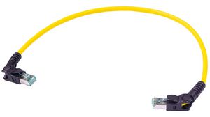 Industrial Ethernet Cable, FRNC, 10Gbps, CAT6a, RJ45 Plug / RJ45 Plug, 500mm