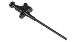 Black Grabber Clip with Pincers, 5A, 60V dc, 4mm Socket