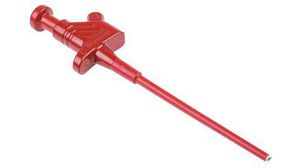 Test & Measurement Red Grabber Clip with Pincers, 4A, 60V, 4mm Socket