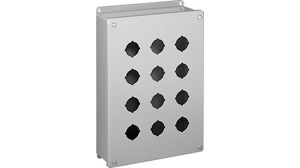 Pushbutton Enclosure 4 Holes 286x88x74.5mm Stainless Steel IP66