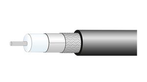 Coaxial Cable SPUMA-400 LSZH 10.25mm 50Ohm Aluminium Black 100m