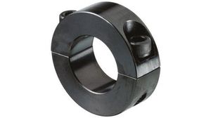 Shaft Collar Two Piece Clamp Screw, Bore 40mm, OD 60mm, W 15mm, Steel