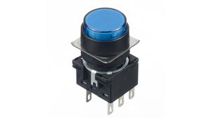 Illuminated Pushbutton Switch Latching Function 2CO 30 V / 125 V / 250 V LED Blue None