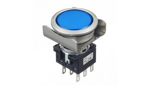 Illuminated Pushbutton Switch Momentary Function 2CO 30 V / 125 V / 250 V LED Blue None