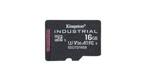 Industrielle Speicherkarte, microSD, 16GB, 100MB/s, 80MB/s, Schwarz