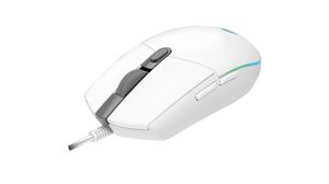 Przewodowa mysz gamingowa G102 8000dpi Optyczne Oburęczne Biały