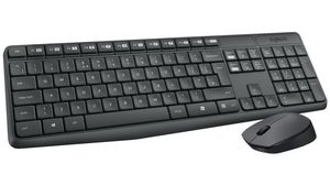 Keyboard and Mouse, 800dpi, MK235, DE Germany, QWERTZ, Wireless