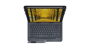 Tablet Keyboard, Universal, UK English, QWERTY, Black