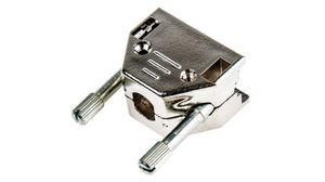 MH Connectors MHED Series ABS D Sub Backshell, 9 Way, Strain Relief