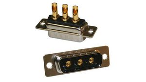 Norcomp 680S 7 Way Panel Mount D-sub Connector Plug, 2.77mm Pitch