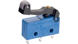 Micro Switch 1050, 2A, 1CO, 0.6N, Roller Lever