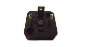 Valve Connector, Plug, Straight, Black, Contacts - 2