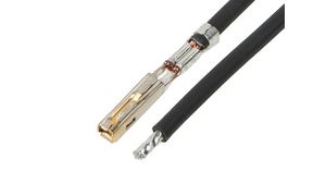 Předkrimpovaný kabel, MX150 Samice - Neizolované konce, 150mm, 16AWG