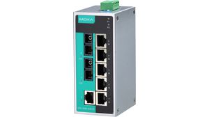 Ethernet Switch, RJ45 Ports 6, Fibre Ports 2SC, 100Mbps, Unmanaged