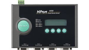 Serveur série, 100 Mbps, Serial Ports - 4, RS232 / RS422 / RS485