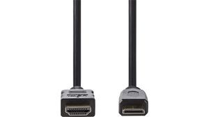 Videokabel s Ethernetem, Zástrčka HDMI - Zástrčka HDMI Mini, 3840 x 2160, 1.5m