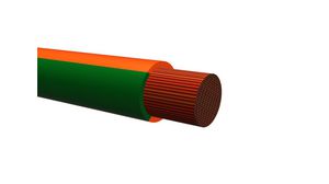 Fil multibrin PVC 0.75mm² Cuivre nu Green / Orange R2G4 100m