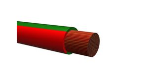 Fåtrådig ledare PVC 1.5mm² Naken koppar Green / Red R2G4 100m