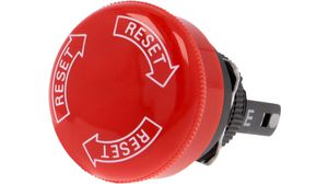 Emergency Stop Switch Actuator Turn-to-Release Function Round Button Red IP65 A165E