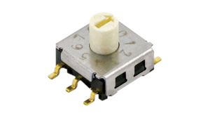 Rotary DIP Switch A6KS, DIP, 2.54mm, Extended Shaft