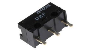 Pin Plunger Subminiature Micro Switch, PCB Terminal, 3 A @ 125 V ac, SPDT, IP40