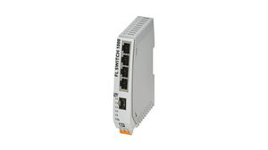 Ethernet Switch, RJ45 Ports 4, Fibre Ports 1SFP, 100Mbps, Unmanaged