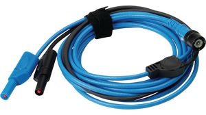 Test Lead, BNC Plug - Banana Plug, 4 mm, 3m, Blue
