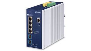 PoE Switch, Layer 3 Managed, 10Gbps, 360W, RJ45 Ports 4, PoE Ports 4, Fibre Ports 2SFP+