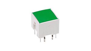 Przełącznik dotykowy, zielony, 1NO, 3.3N, 11 x 11mm, RACON 12 I