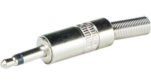 Fiche mini-Jack 3.5 mm mono mâle en plastique, blindage et protection de  flexion du câble