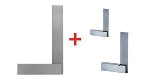 Engineers Square 100mm + Engineers Square 50mm + Engineers Square 25mm Bundle, Stainless Steel, 100mm