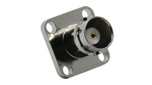 Connector, BNC, Brass, Socket, Straight, 50Ohm, Through Hole, Soldering Terminal