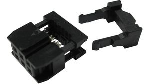 IDC Ribbon Cable Socket, Horizontal, Socket, 1A, Contacts - 6