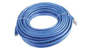 Cat6 Male RJ45 to Male RJ45 Ethernet Cable, S/FTP, Blue PVC Sheath, 20m