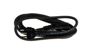 IEC Device Cable IEC 60320 C15 - CH Type J (T12) Plug 2m Black