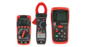 Digital Multimeter, Clampmeter and Digital Thermometer Kit, 10A, 20MOhm