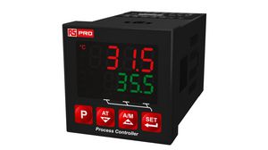 Temperature Controller, 1SSR 2DO, Panel Mount, Thermocouple / RTD, Pt100, ON / OFF / PID / PD / PI / P, 240V