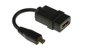 Video Adapter, Mini DisplayPort Plug - DisplayPort Socket, 1920 x 1080, Black